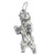 Bear sterling silver charm .925 x 1 silver bears charms
