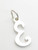 Letter E Initial sterling silver charm .925 Letters Initials charms additional view