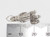 Bear with Cub sterling silver charm .925 Bears Cubs charms size example