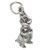 Chipmunk sterling silver charm .925 Chipmunks charms chipmonks