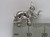 Elephant sterling silver charm .925 Elephants charms B detail