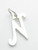 Letter N Initial sterling silver charm .925 Letters Initials charms additional view