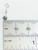 Letter O Initial sterling silver charm .925 Letters Initials charms side view