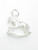 Rocking Horse sterling silver charm .925 x 1 Nursery child charms image 7