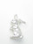 Rabbit sterling silver charm .925 Rabit Bunny Rabbits Hares charms detail