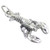Lobster sterling silver charm .925 x 1 Lobsters Sea Animals charms