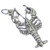 Lobster sterling silver charm .925 Lobsters Ocean Animals charms