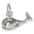 Whale sterling silver charm .925 x 1 Whales Wales charms A1