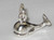 Whale sterling silver charm .925 x 1 Whales Wales charms A1