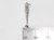 Dolphin sterling silver charm .925 Dolphins charms D side view