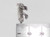 Frog Toad sterling silver charm .925 Frogs Toads charms K side view