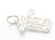 Music notes on scale sterling silver charm .925 Musician charms additional view