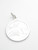 20mm Saint Christopher sterling silver pendant only .925 Travelling detail