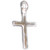 Sterling Silver Small Plain Cross Pendant .925 Holy Crosses