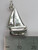 Catamaran sterling silver charm .925 Boats and Yachts charms size example