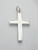 Cross - Crucifix sterling silver engine turned pendant .925 x 1 crosses additional view