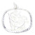 Saint Christopher sterling silver pendant only .925 travelling