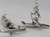 Lady Female Skier sterling silver charm .925 Skiing charms alternate view