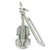 Violin and Bow sterling silver charm .925 x 1 Music Violins Bows charms