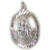 Oval Saint Christopher sterling silver pendant .925 Travelling additional view