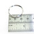 26mm Keyring sterling silver fitting .925 x1 Findings Key ring keyrings side view