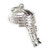 Barrister Wig sterling silver charm .925 Barristers wigs charms