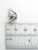 Rose sterling silver charm .925 Roses Flowers Plants charms size example