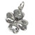Dogwood Blossom flower sterling silver charm .925 x 1 Dog Wood flowers
