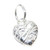 Heart solid small patterned sterling silver charm .925 Hearts charms