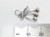Cherries sterling silver charm .925 x 1 Cherry charms side view