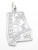 Alibama State sterling silver charm .925 x1 US USA States America charms