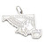 Maryland State sterling silver charm .925 x 1 USA States America charms