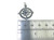 Compass with movable centre sterling silver charm pendant .925 x 1