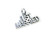 Just Married sterling silver charm .925 x 1 Marriage & Wedding charms additional view