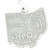 Ohio State sterling silver charm .925 x 1 USA States America charms