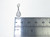 Tennis Racket SMALL sterling silver charm .925 Sports charms side view