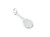 Tennis Racket SMALL sterling silver charm .925 Sports charms alternate view