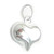 Puffed Love Heart tiny hollow sterling silver charm .925 Hearts A1