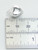 Puffed Love Heart hollow sterling silver charm .925 Hearts charms size example