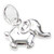 Elephant small sterling silver charm .925 x 1 Elephants charms A