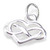 Infinity Heart small sterling silver charm .925 x 1 Forever Love charms additional view