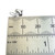 Heart MICRO sterling silver charm .925 TINY Love Hearts charms size example