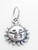 Sun Face tiny sterling silver charm .925 x 1 Weather and Happy charms