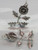 Dandelion sterling silver charm pendant .925 Dandylion flower charms additional view
