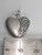Heart sterling silver charm pendant x 1 .925 Love Hearts charms detail