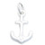 Anchor tiny sterling silver charm .925 Anchors charms