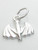 TINY Flying Bat sterling silver charm .925 x 1 TINY Bats charms image 6