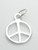 Peace Sign small sterling silver charm .925 x 1 Peaceful charms additional view