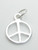 Peace Sign small sterling silver charm .925 Peaceful charms additional view