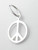 Peace Sign tiny sterling silver charm .925 x 1 Peaceful charms additional view